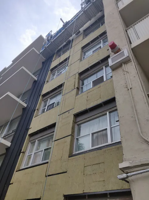 building highlighting tch cladding and retrofit